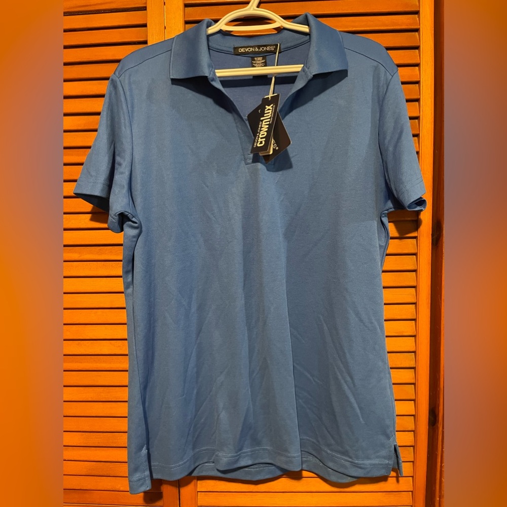 Woman’s Polo Shirt NWT Size L Royal Blue
